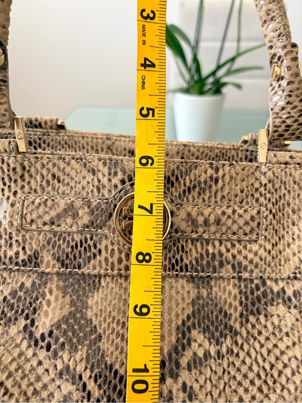 Tory Burch Python Embossed Leather Bag - Picture 14 of 17